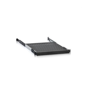 سینی متحرک رک ۱ یونیت مدل Sliding Shelf (با ریل بلبرینگی و طراحی مشبک)