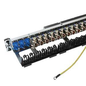 پچ پنل لگراند Cat6 SFTP 24 پورت کد 033563 (Loaded)